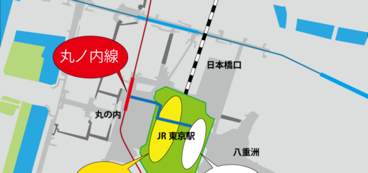 東京駅と丸ノ内線の位置関係